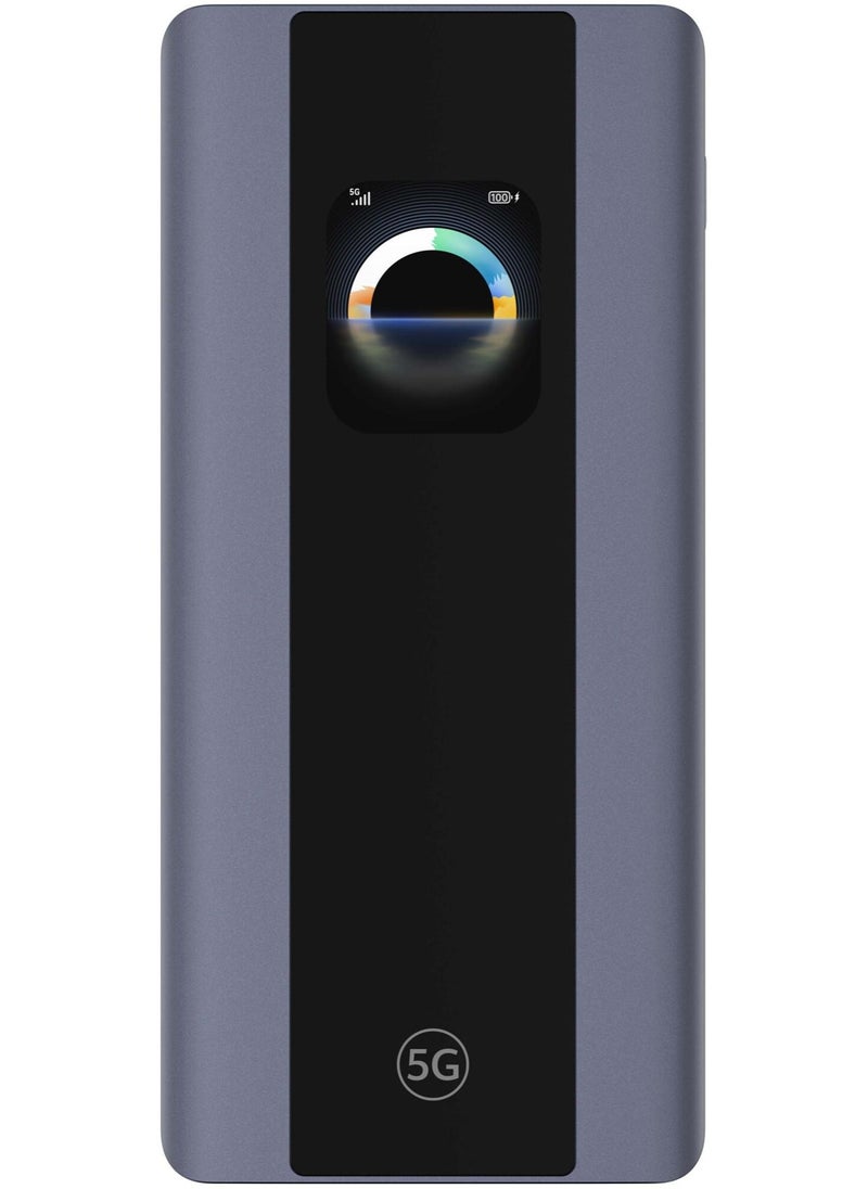HUAWEI 5G Mobile WiFi Pro 5 | 5G Upto 3600Mbps | Wi-Fi AX3600 | 7000mAh Battery | AMOLED Touch Screen - E6888-982 | Space Grey - Image 1
