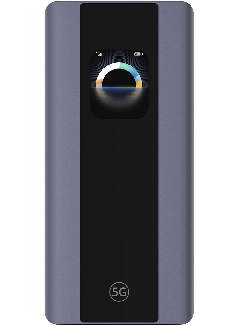 HUAWEI 5G Mobile WiFi Pro 5 | 5G Upto 3600Mbps | Wi-Fi AX3600 | 7000mAh Battery | AMOLED Touch Screen - E6888-982 | Space Grey - Image 1