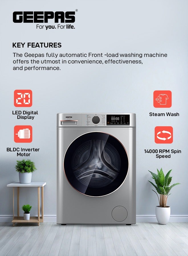 Advanced Front Load Washing Machine with Digital Display, BLDC Motor, and Steam Clean GWMF1041SRG Metalic Grey - pnsku/N70131057V/45/_/1732520835/6feb9f61-9ea8-4b6e-9cd7-b08f9a5e14d7