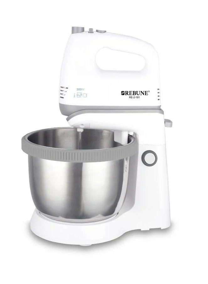 ريبون - عجانة ومضرب بيض، 5 سرعات 3.4 L 300 W RE-2-181 - Image 1
