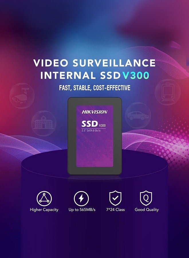 هيك فيجن - V300 1024GB SATA 2.5 Inch Surveillance DVR & NVR Internal SSD 1024 GB - Image 1