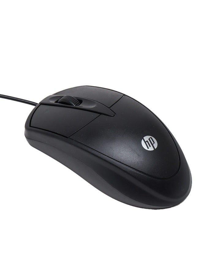 Wired Computer Gaming Mouse X66 , Optical Sensors, 3 Buttons, 1200 DPI, Compatible with PC, Mac, Laptop - Black X66