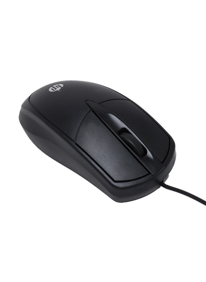 Wired Computer Gaming Mouse X66 , Optical Sensors, 3 Buttons, 1200 DPI, Compatible with PC, Mac, Laptop - Black X66