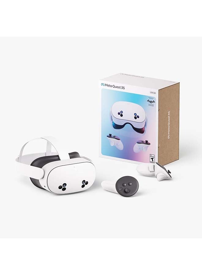 ميتا - Quest 3S 256GB — Get Batman: Arkham Shadow and a 3-Month Trial of Meta Quest+ Included — All-in-One Headset White - Image 1