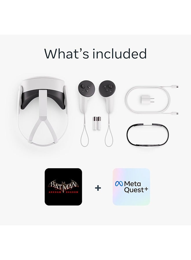 ميتا - Quest 3S 256GB — Get Batman: Arkham Shadow and a 3-Month Trial of Meta Quest+ Included — All-in-One Headset White - Image 1