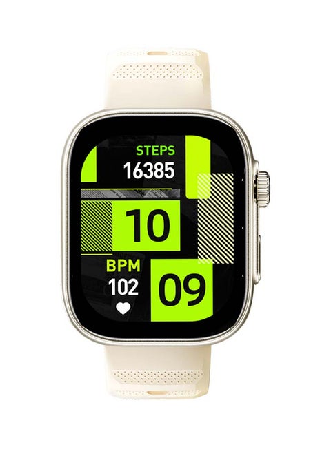 300 mAh Smart Watch O23, Scratchproof Crystal Screen, IP68 Waterproof , 100+ Fitness Modes, Health Monitoring, Message Reminder, Bluetooth Calling, iOS And Android Compatible Champagne Gold