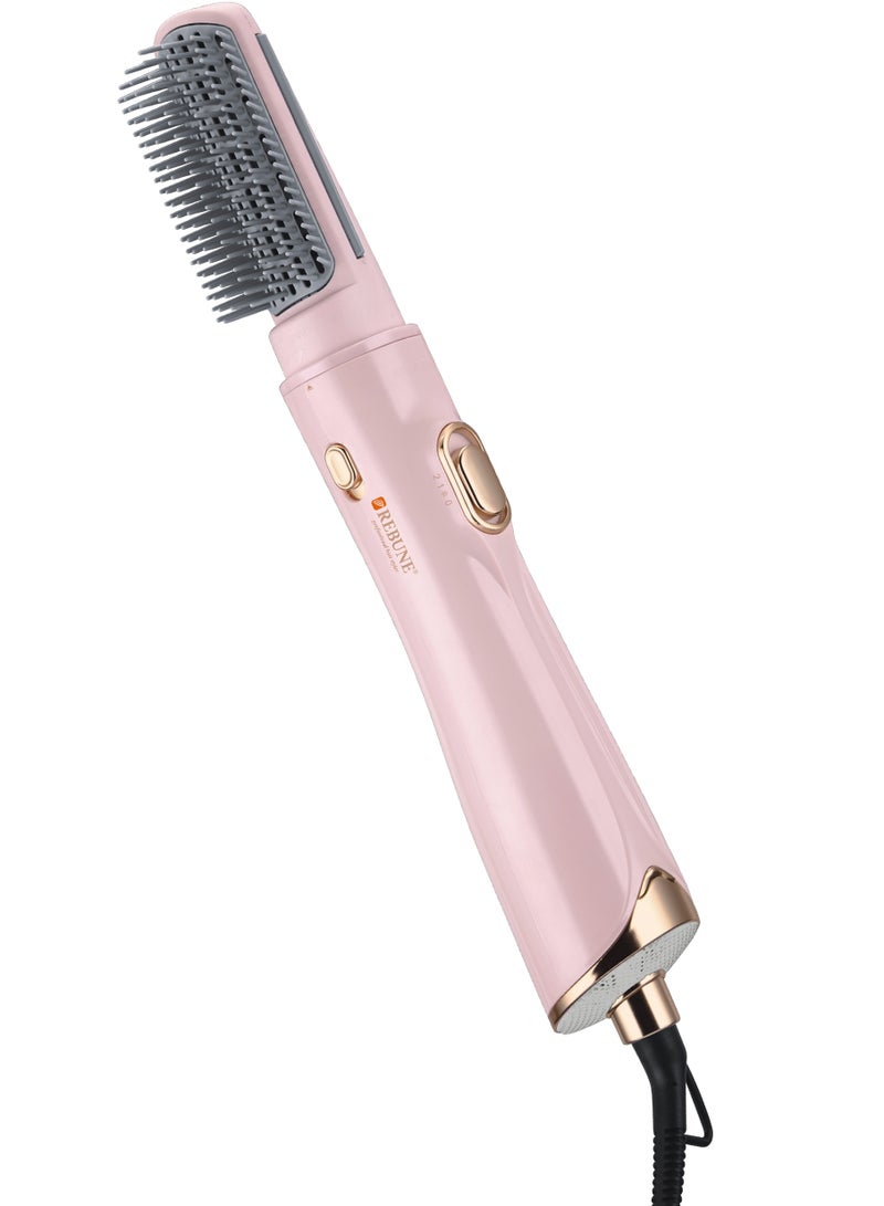 ريبون Hair Styler With Two Brushes Two Temperature Levels Cold Air 1200W Pink  - Image 3