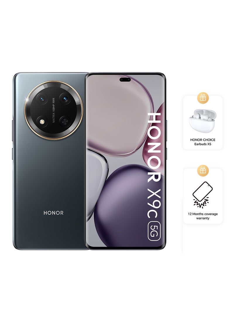 Honor - X9c Dual SIM Titanium Black 12GB RAM 256GB 5G With Free Buds - Middle East Version - Image 1