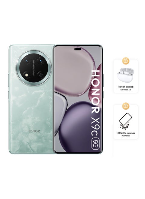 X9c Dual SIM Jade Cyan 12GB RAM 256GB 5G With Free Buds - Middle East Version
