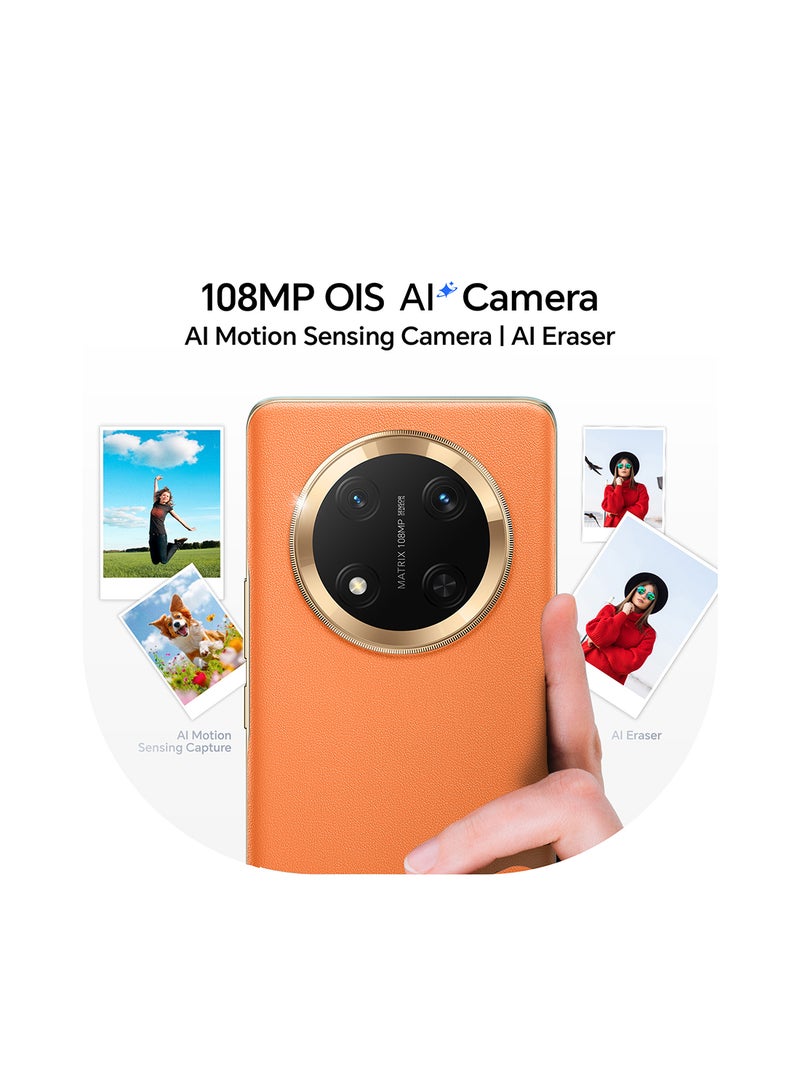 Honor - X9c Dual SIM Sunrise Orange 12GB RAM 256GB 5G With Free Buds - Middle East Version - Image 1