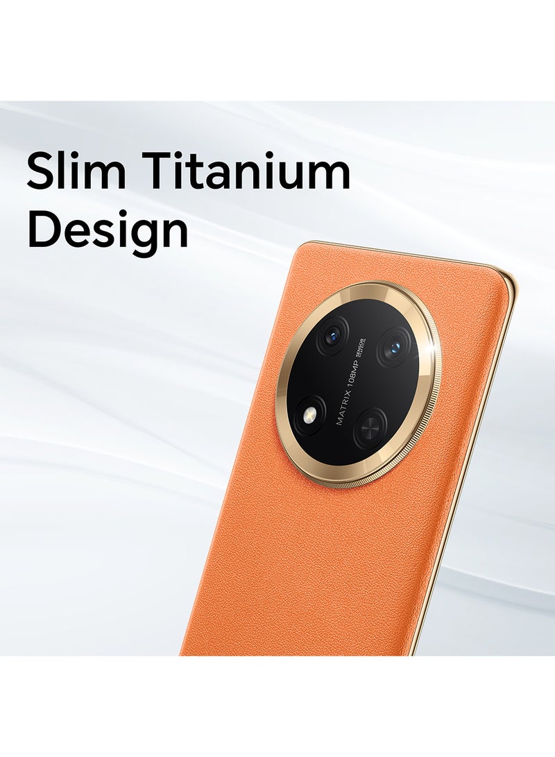 Honor - X9c Dual SIM Sunrise Orange 12GB RAM 256GB 5G With Free Buds - Middle East Version - Image 1