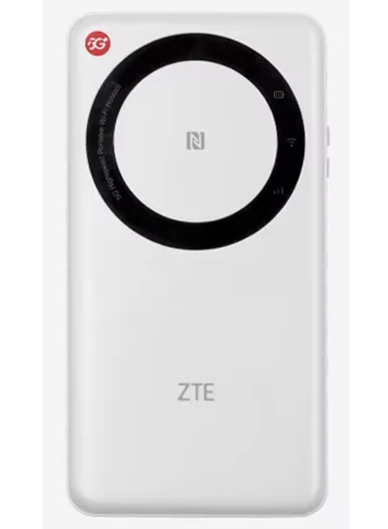 ZTE - 5G Portable WiFi Mobile Router U30 Air,Intelligent Dual Network up to 650Mbps NFC One Touch Connect 4500mAh Large Battery Unlock Global version White - Image 1