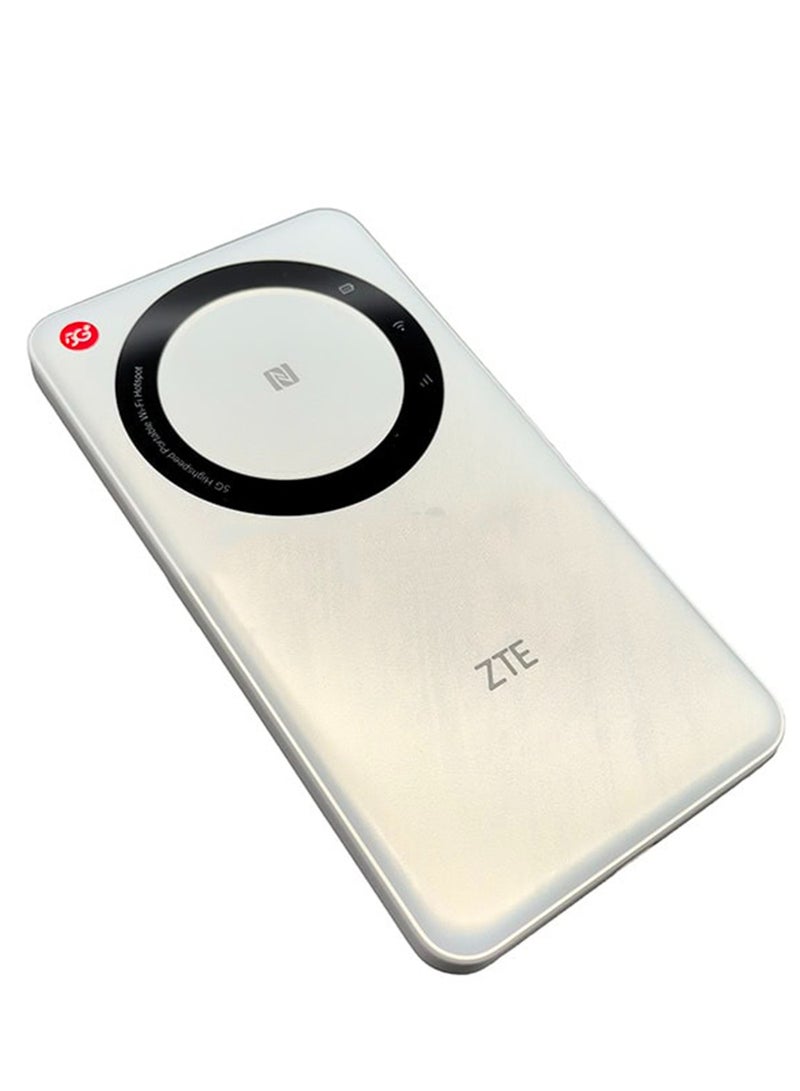 ZTE - 5G Portable WiFi Mobile Router U30 Air,Intelligent Dual Network up to 650Mbps NFC One Touch Connect 4500mAh Large Battery Unlock Global version White - Image 1