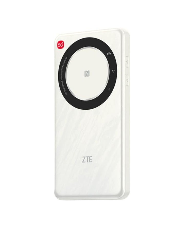 ZTE 5G Portable WiFi Mobile Router U30 Air,Intelligent Dual Network up to 650Mbps NFC One Touch Connect 4500mAh Large Battery Unlock Global version White - Image 1