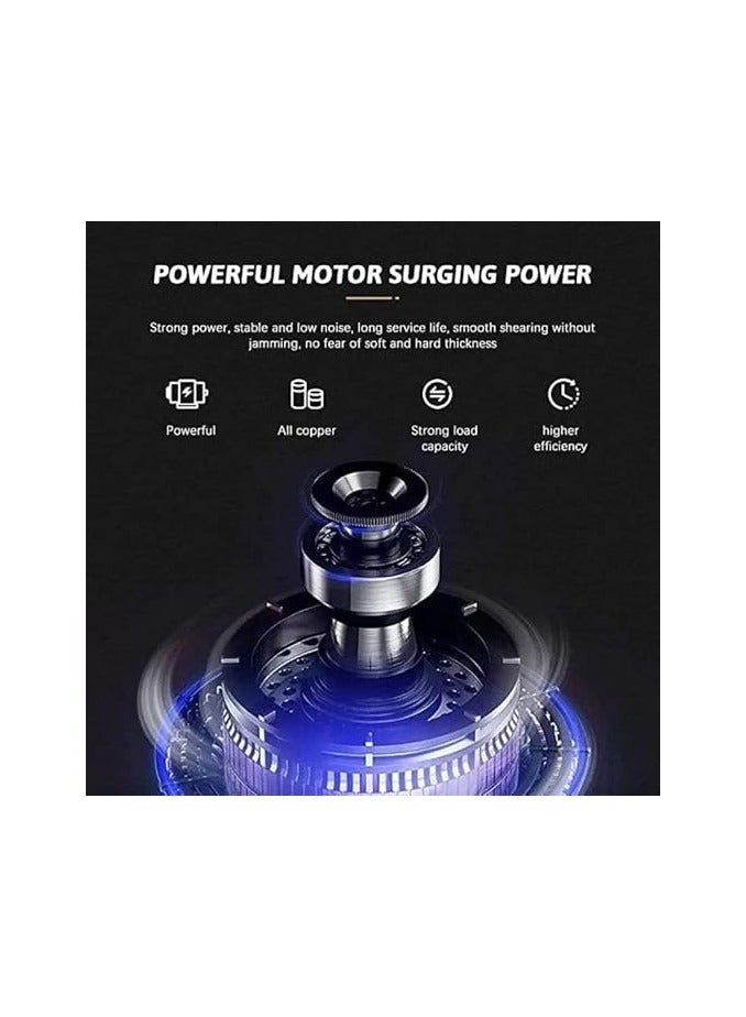 في جي آر V-078 Professional Pro Li Rechargeable Hair Clipper with Digital Display Grooming Kits for Men Waterproof IPX4 - Black - Image 4