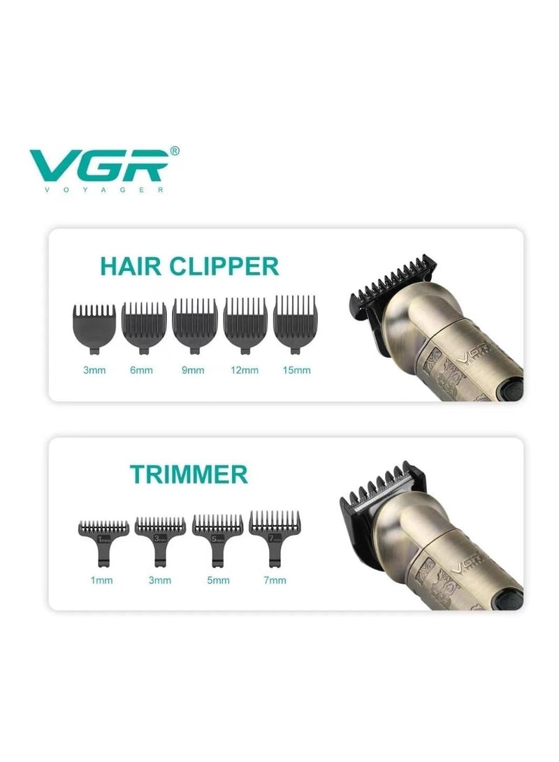 في جي آر - V109 IPX6 Waterproof Professional 6 in 1 Hair Trimmer Beard Nose Trimmer Kit - Image 1