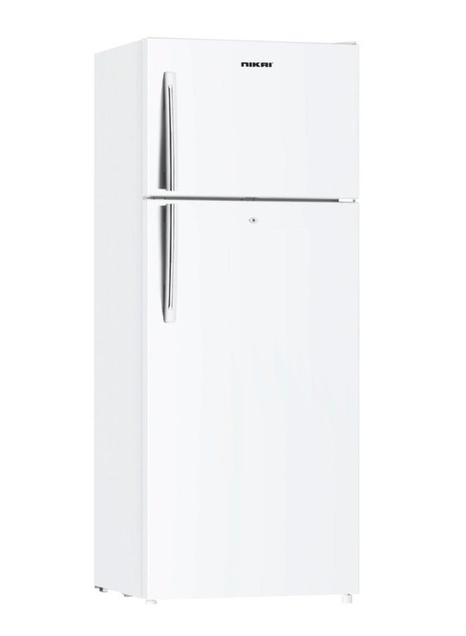 NIKAI - 14.6 Cubic Feet Frost Free Refrigerator, Double Door, Inverter Compressor, Large Storage Capacity, Twist Ice Tray, Anti-Scratch Cabinet, Capacity NRF601F24W White - Image 1