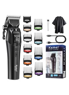 Professional Hair Clipper for Men, Cordless Hair Cutting Kits, Rechargeable Hair and Beard Trimmer, KM-1858