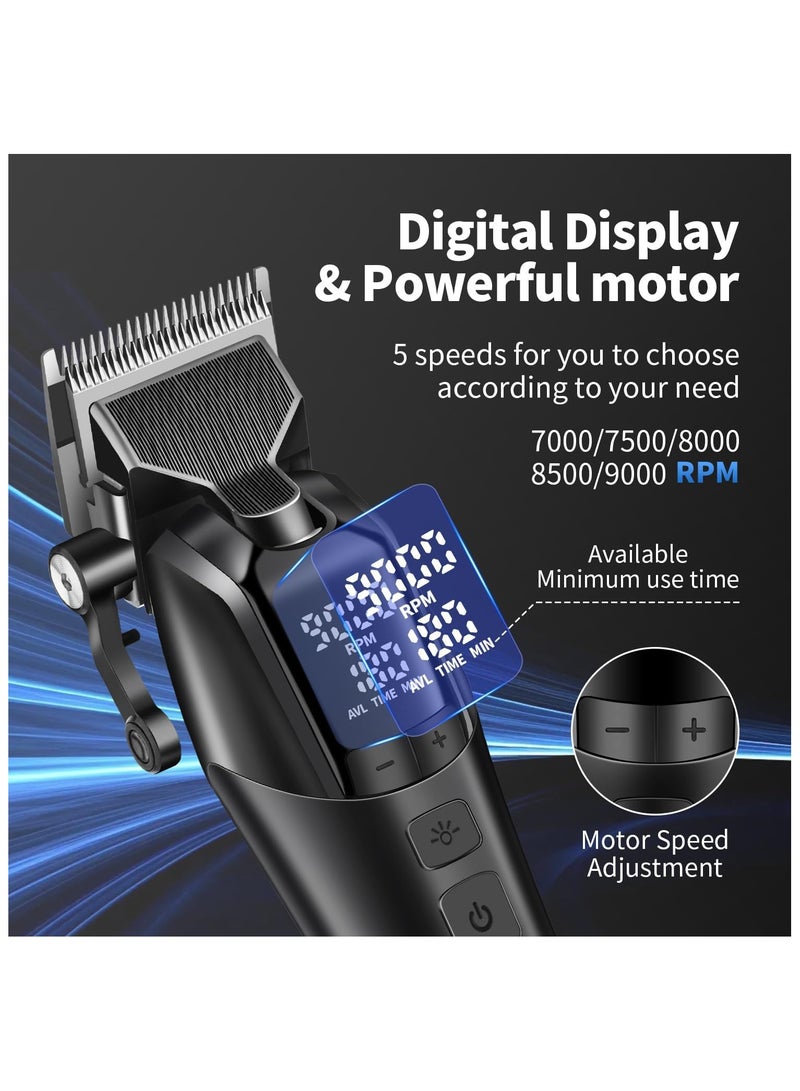 كيمي - Professional Hair Clipper for Men, Cordless Hair Cutting Kits, Rechargeable Hair and Beard Trimmer, KM-1858 - Image 1