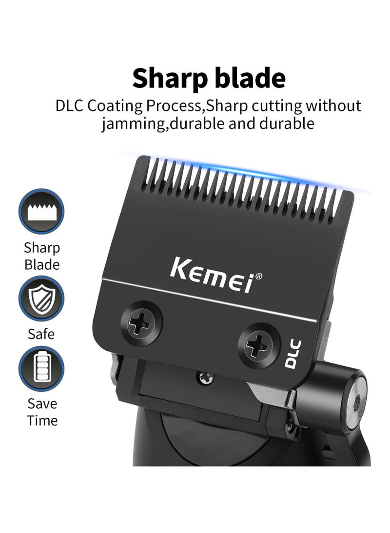 كيمي - Professional Hair Clipper for Men, Cordless Hair Cutting Kits, Rechargeable Hair and Beard Trimmer, KM-1858 - Image 1