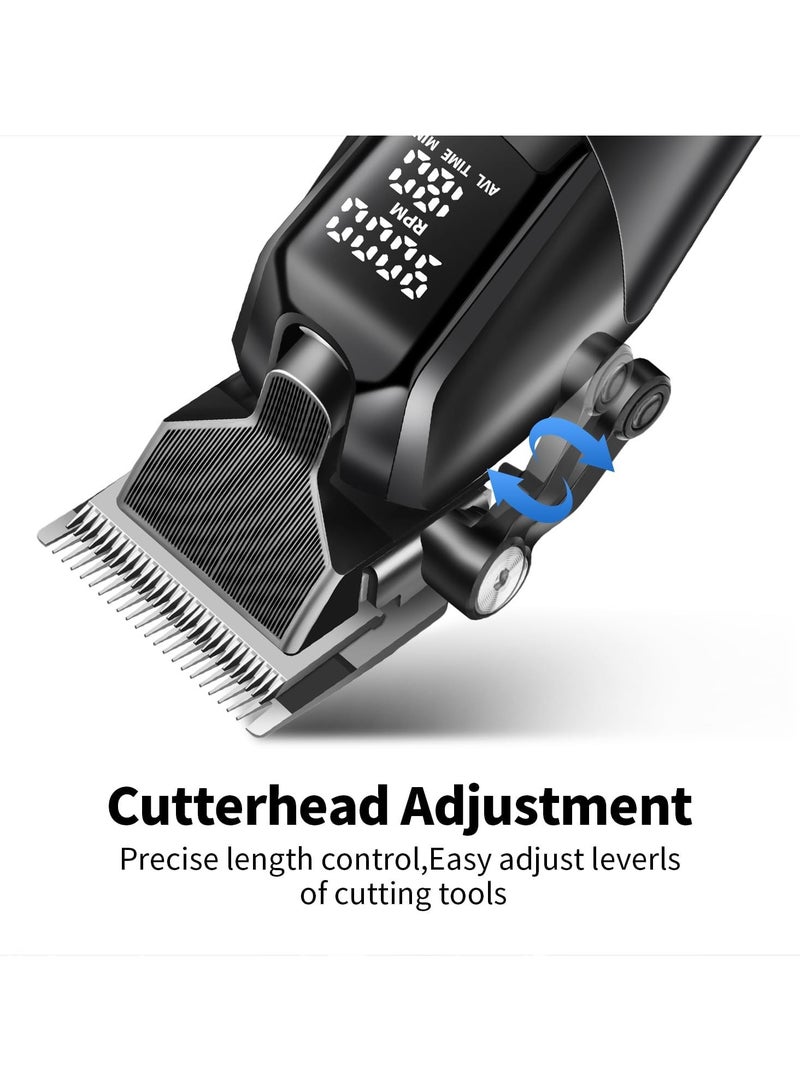 كيمي - Professional Hair Clipper for Men, Cordless Hair Cutting Kits, Rechargeable Hair and Beard Trimmer, KM-1858 - Image 1