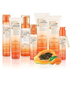 Giovanni 2 Chic Ultra-Volume Foam Styling Mousse - Daily Volumizing Formula with Papaya & Tangerine Butter, Promotes Weightless Control for Fine Limp Thin Hair, No Parabens, Color Safe - 7 oz 207 mlml  - Image 2