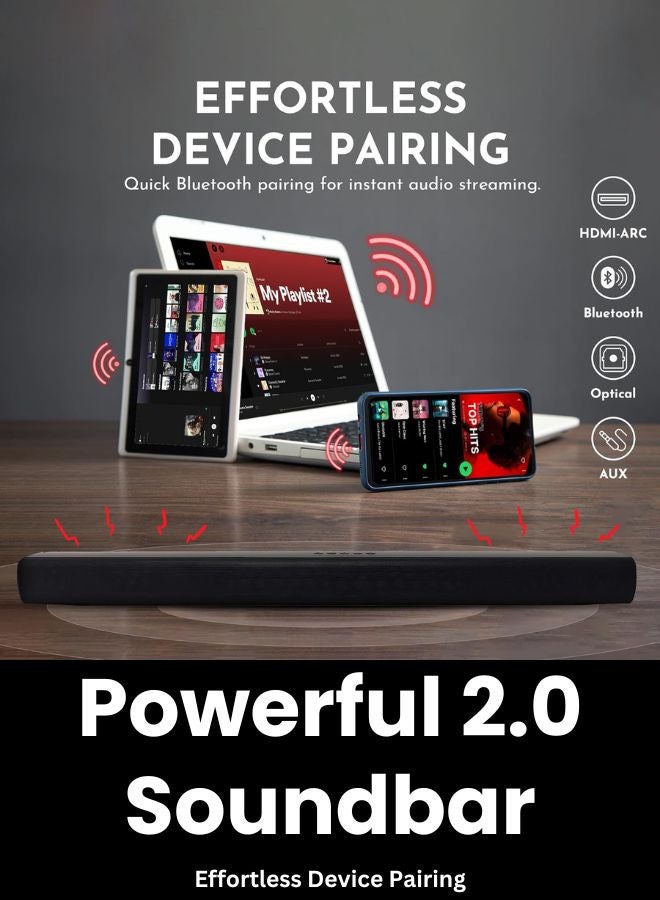 LG 55 Inch UHD UR80 4K Smart TV with HDR10 Pro, 50Hz, α5 AI Processor 4K Gen6, webOS 23, and 2.0 Channel 600W Soundbar, Bluetooth, USB, FM Radio TH-N322B + 55UR80006LJ+SOUNDBAR Black - Image 5