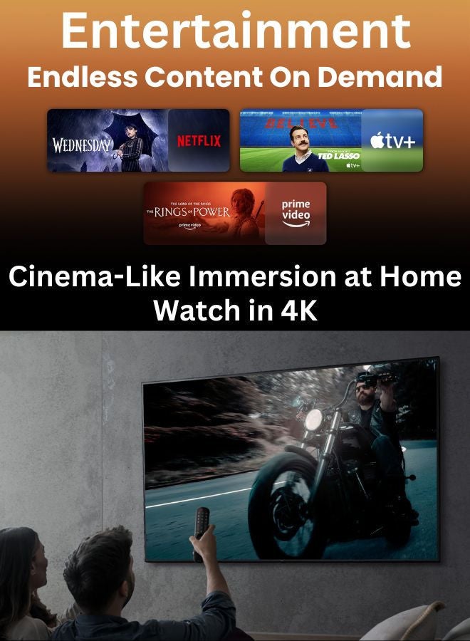 LG - 65 Inch UHD UR80 4K Smart TV with HDR10 Pro, 50Hz, α5 AI Processor 4K Gen6, webOS 23, and 2.0 Channel 600W Soundbar, Bluetooth, USB, FM Radio TH-N322B + 65UR80006LJ+SOUNDBAR Black - Image 1