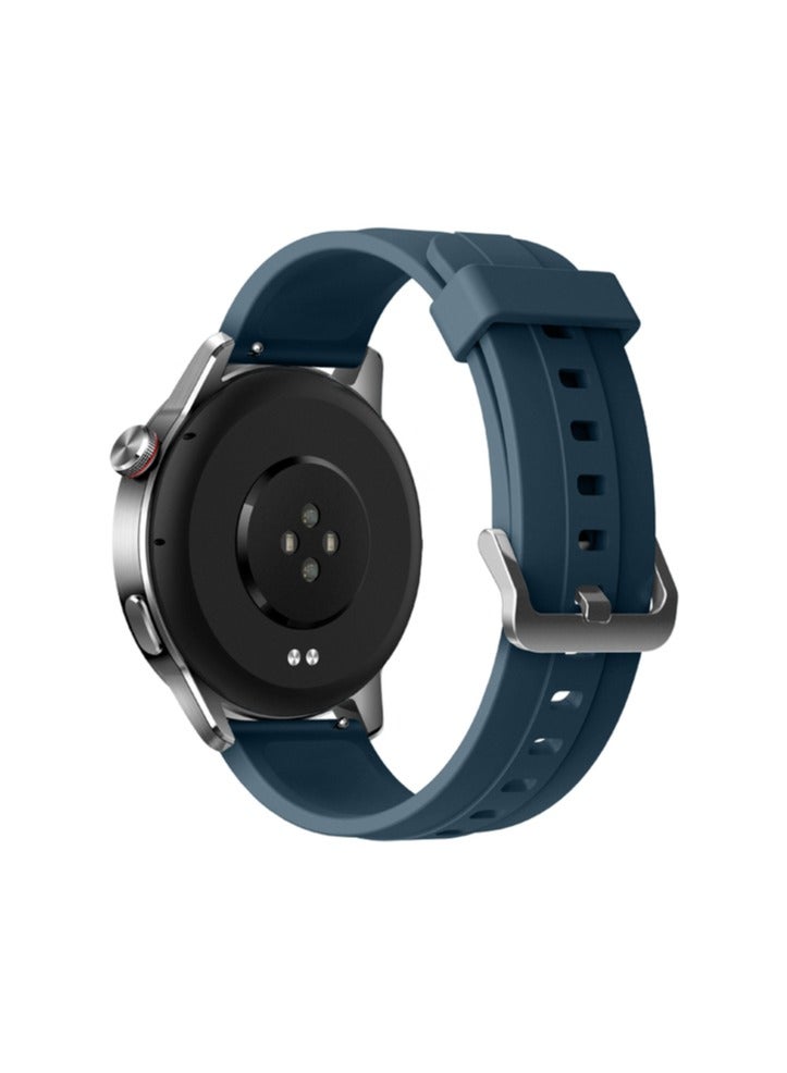 ريل مي - Watch S2, 1.43" AMOLED Display, Super AI Engine & Up To 20 Days Battery Smart Watch (Silver+ Blue) - Image 1