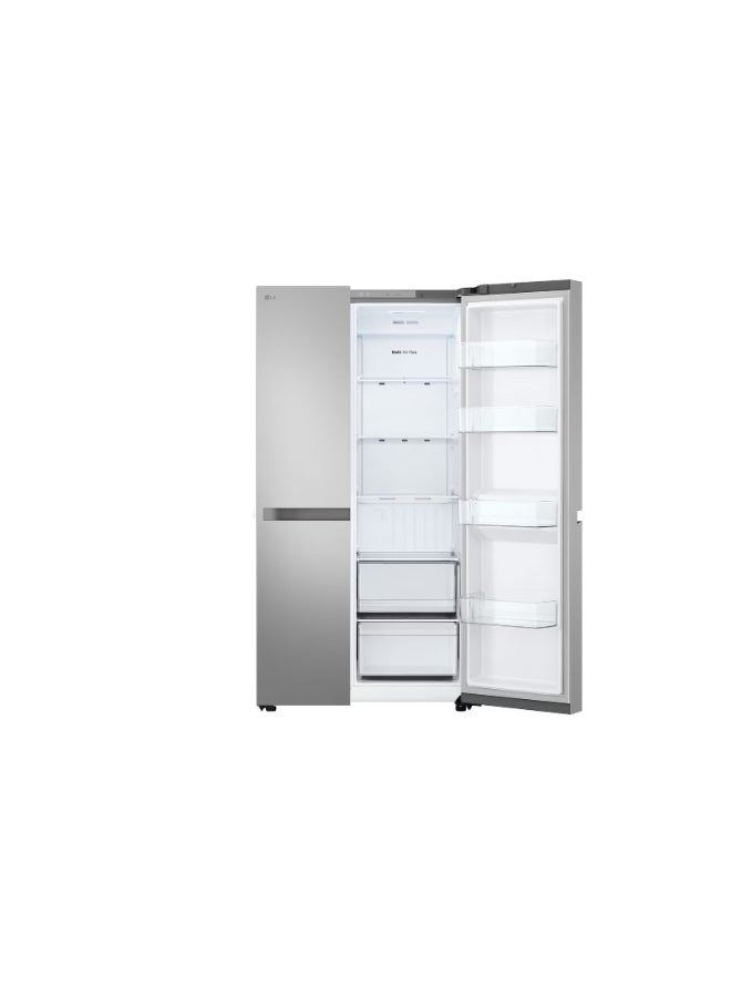 LG 703 Lite Gross /658 litre Net Capacity Side By Side Refrigerator New Design GR-B267KLJW Prime Silver - Image 5