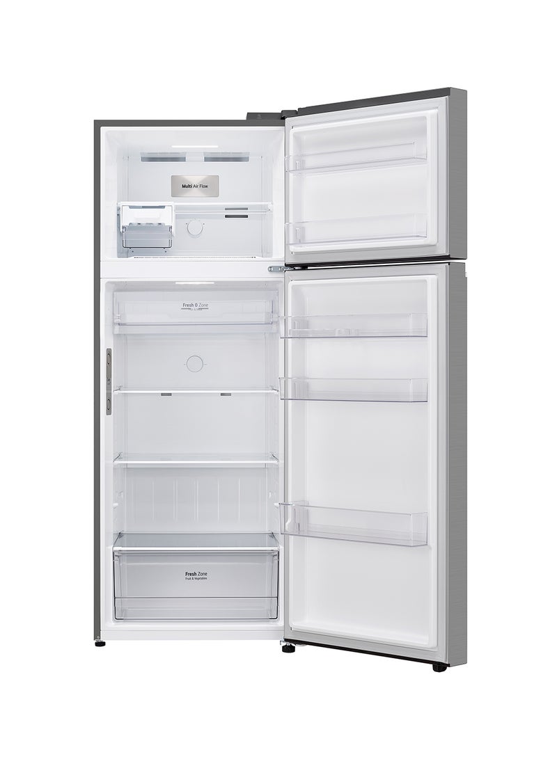 LG - 493 Litre Gross/461 litre Net Capacity Flat Door LINEAR Cooling Movable Twisting Ice Maker Refrigerator GR-B652PFFQ Silver - Image 1