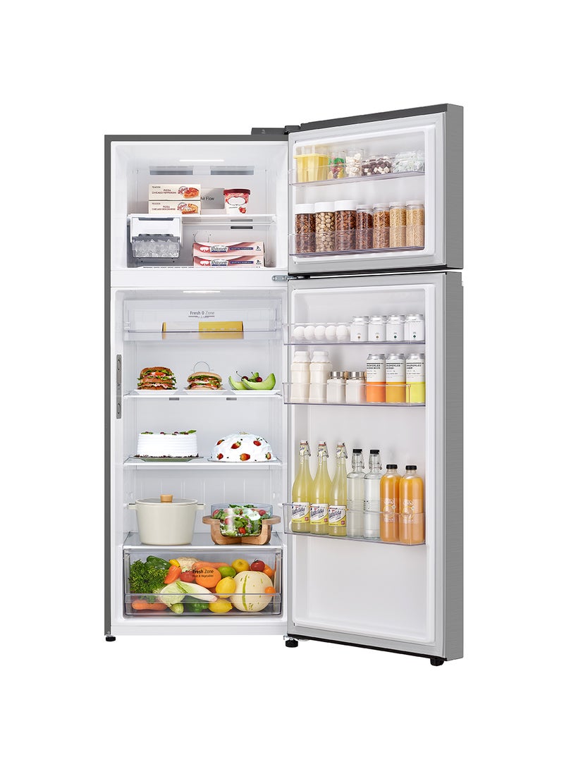 LG - 493 Litre Gross/461 litre Net Capacity Flat Door LINEAR Cooling Movable Twisting Ice Maker Refrigerator GR-B652PFFQ Silver - Image 1