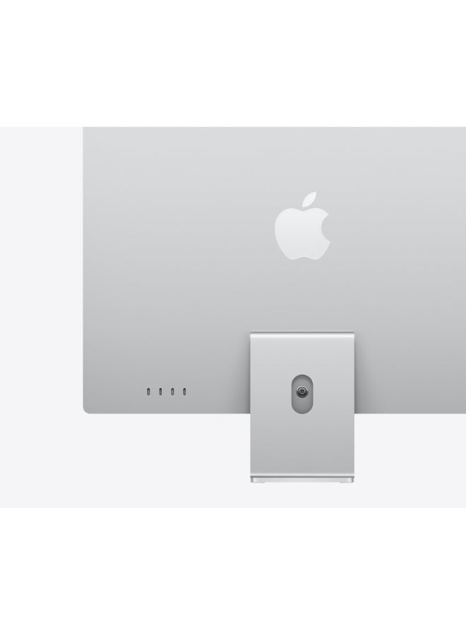 Apple - iMac with 24-inch Retina 4.5K Display, M4 Chip 10-Core CPU 10-Core GPU Processor/16GB RAM/256GB SSD/Mac OS X High Sierra English/Arabic Silver - Image 1