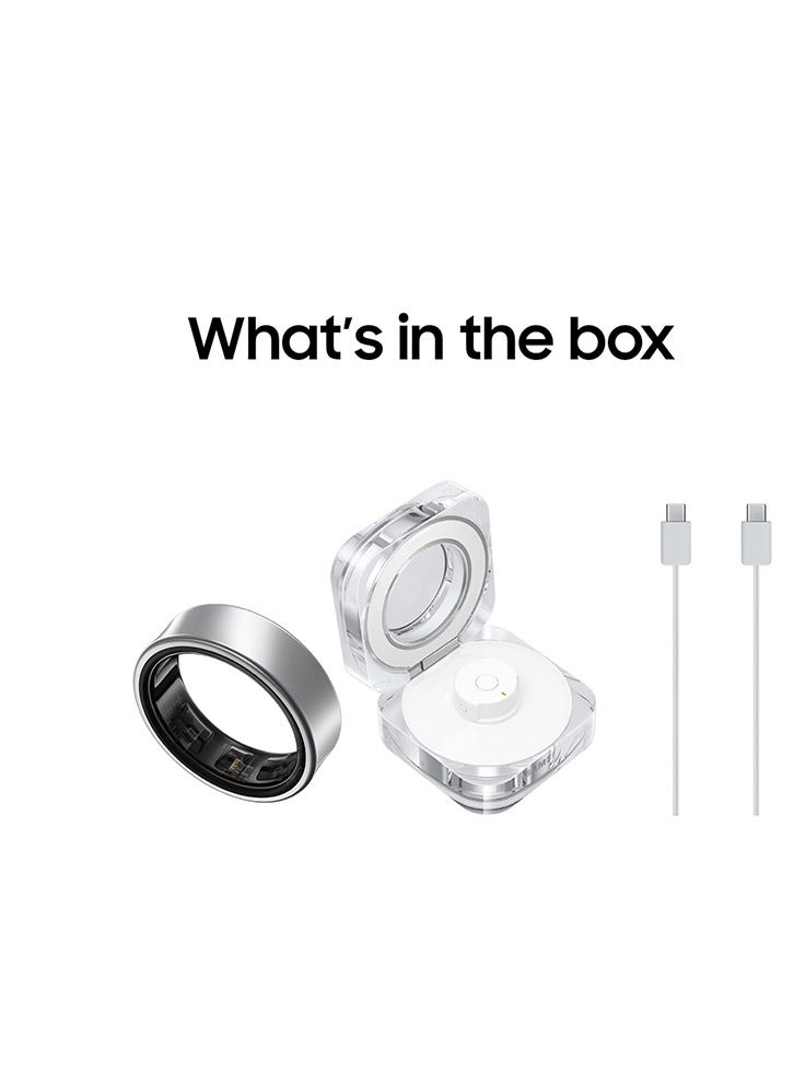 Samsung Galaxy Ring Fitness Monitor Sleep Tracker AI Smart Ring Size 6 Titanium Silver  - Image 3