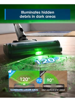 Tineco A50S Cordless Stick Vacuum Cleaner, 185W Suction, 70Min Runtime, 1L Larger Dustbin, 3DSense Power Brush, PureCyclone Tech, Easily Tackles Large Debris 500 W VS202000SA White  - Image 5