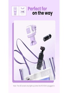Ugreen 65W GaN Charger Robot Design Quick Charge 4.0 3.0 PPS For Macbook Laptop Tablet iPhone 16 15 14 Pro PD Fast USB Charger Purple  - Image 2
