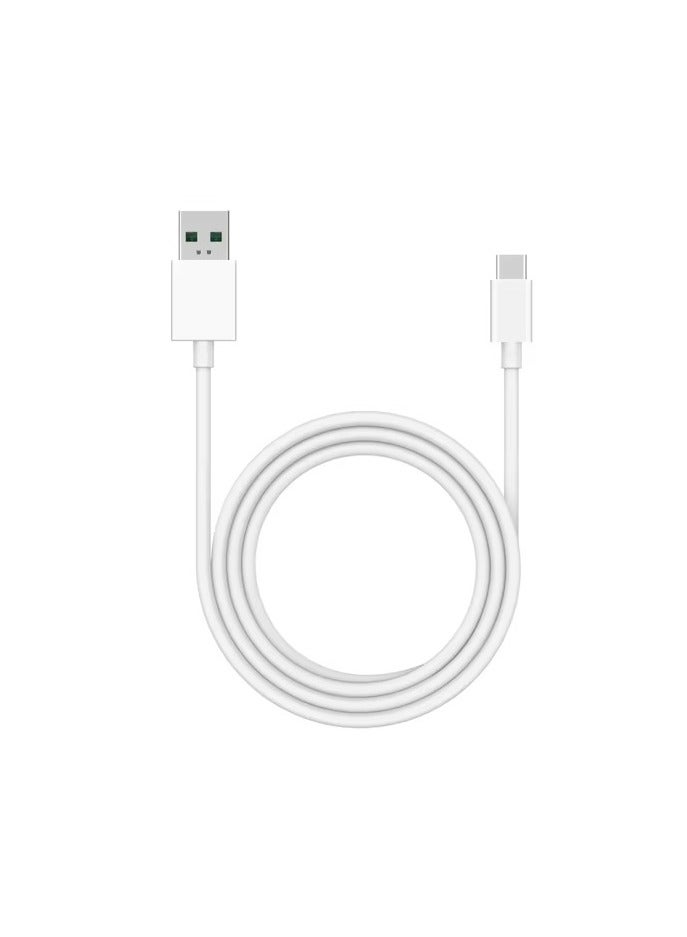 ريل مي SuperDart Cable USB A To Type-C 240w 12A 100CM Compatible With Oppo/OnePlus/Vivo/Super VOOC/Warp Charge/Dash Charge/Warp Cable/Dash Cable/SuperVooc cable White  - Image 3