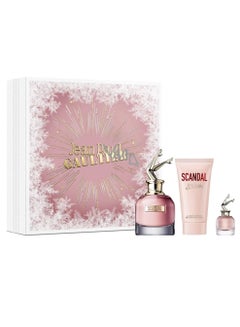 Scandal Eau de Parfum Gift Set for Women + Body Lotion + Mini 50+75+6ml