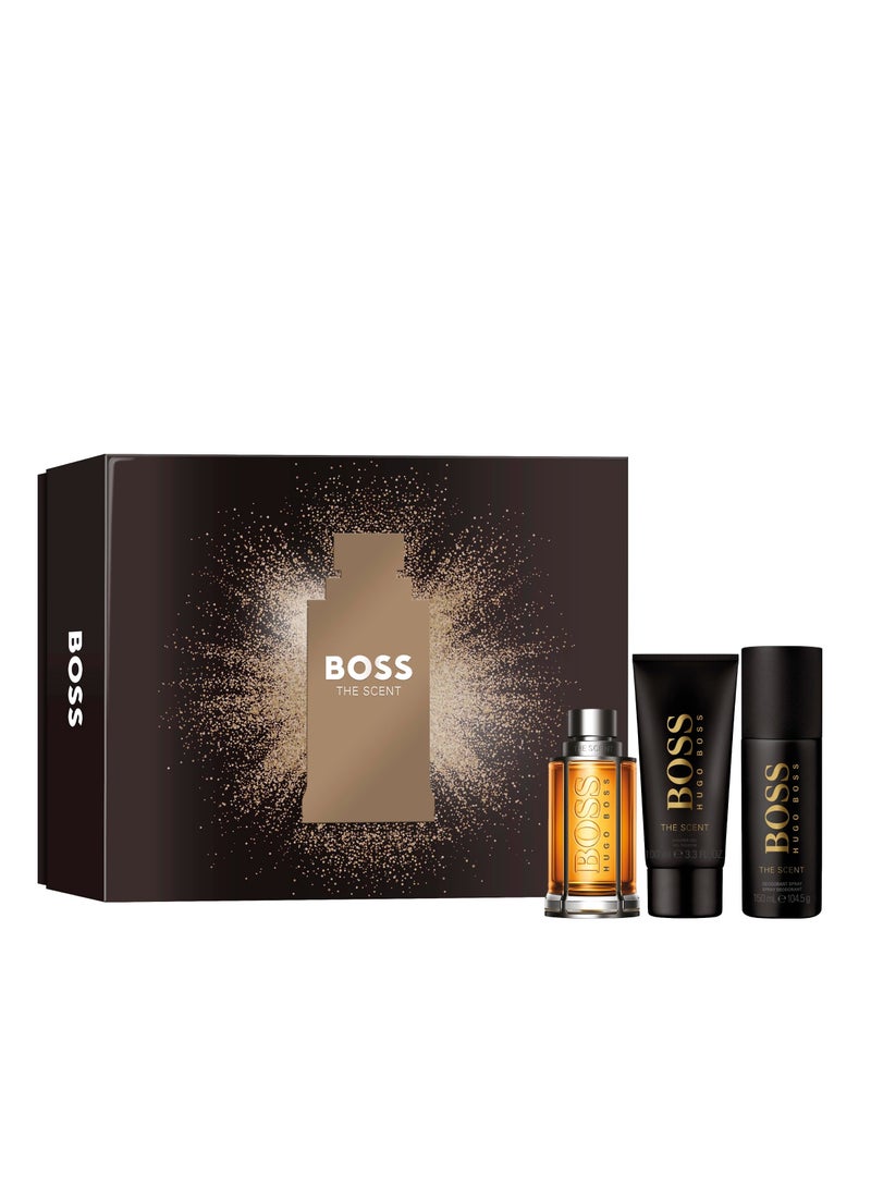 HUGO BOSS The Scent  (EDT + Deodorant + Shower gel ) 100+100+150ml  - Image 1