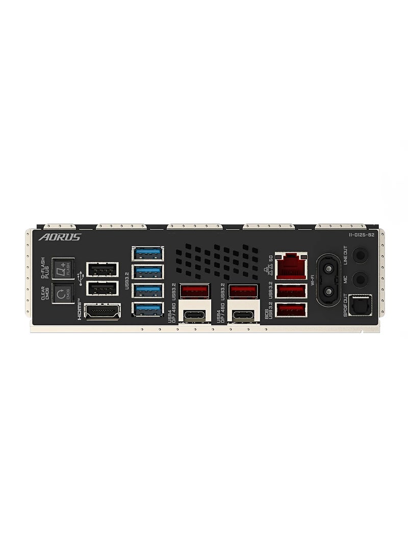 GIGABYTE X870E AORUS MASTER Wi-Fi ATX Motherboard, AMD X870E Chipset, AM5 Socket, 4 x DIMM DDR5 (256GB Max), PCIe 5.0 x16, 4 x M.2, 5Gb Ethernet, Wi-Fi 7, Bluetooth 5.3, HDMI, Dual USB4, AI Performance, Digital Twin VRM, Safe OC | X870E AORUS MASTER Black  - Image 4