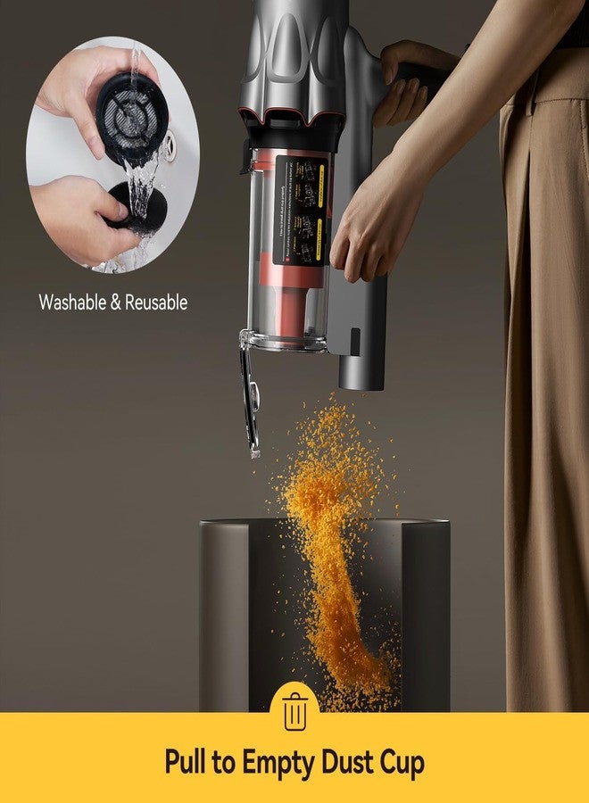 ديرما - Cordless Wireless Vacuum Cleaner Portable and Lightweight Suction for Wet and Dry Messes Rechargeable Battery Includes Multiple Attachments Ideal for Home, Car, and More 240 W T30W Black - Image 1
