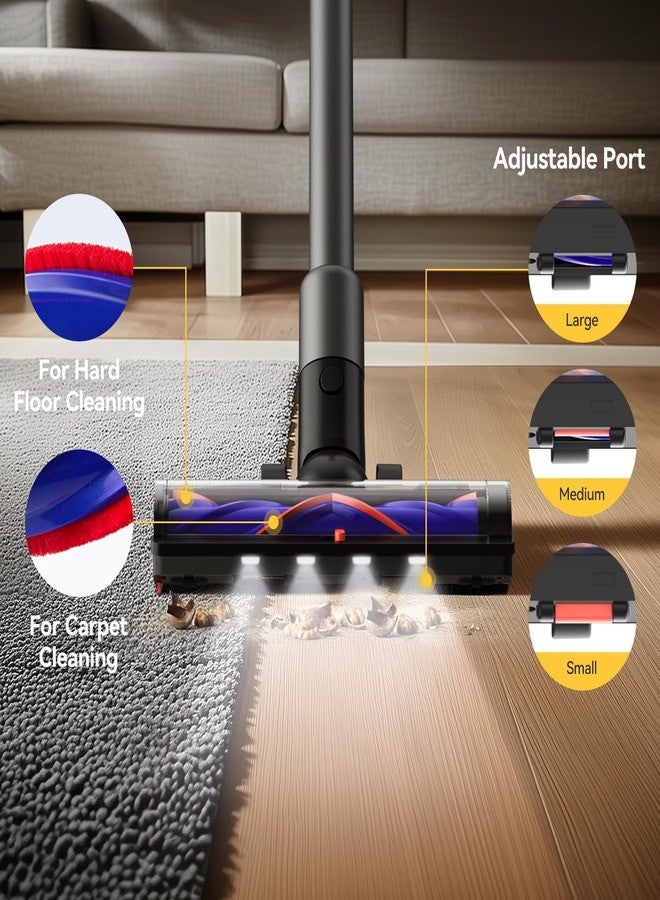 Deerma Cordless Wireless Vacuum Cleaner Portable and Lightweight Suction for Wet and Dry Messes Rechargeable Battery Includes Multiple Attachments Ideal for Home, Car, and More 240 W T30W Black  - Image 5