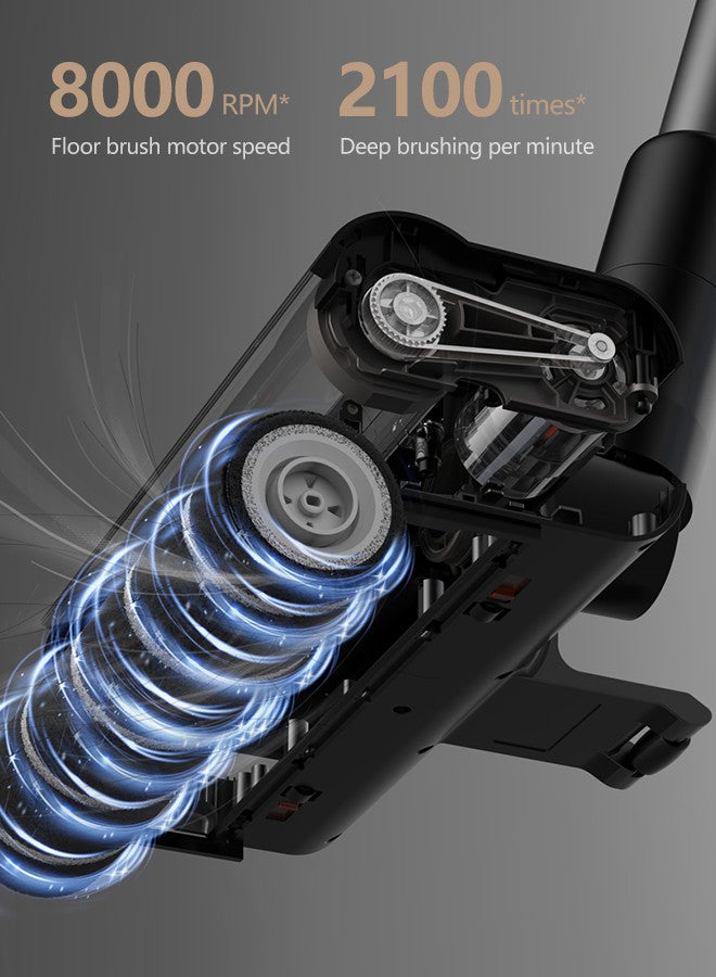 ديرما - Cordless Wireless Vacuum Cleaner Portable and Lightweight Suction for Wet and Dry Messes Rechargeable Battery Includes Multiple Attachments Ideal for Home, Car, and More 240 W T30W Black - Image 1
