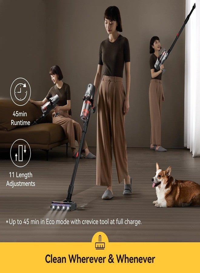 ديرما - Cordless Wireless Vacuum Cleaner Portable and Lightweight Suction for Wet and Dry Messes Rechargeable Battery Includes Multiple Attachments Ideal for Home, Car, and More 240 W T30W Black - Image 1