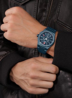 SWISS MILITARY HANOWA Men's Sidewinder Ceramic Watch With Blue Ceramic Strap 10 Atm - SMWGI0002281  - Image 5