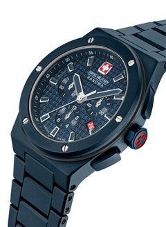 SWISS MILITARY HANOWA Men's Sidewinder Ceramic Watch With Blue Ceramic Strap 10 Atm - SMWGI0002281  - Image 2