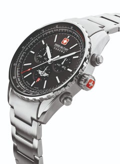 SWISS MILITARY HANOWA Men's Afterburn Chrono Watch With Silver Bracelet 44mm 10ATM - SMWGI0000303  - Image 3