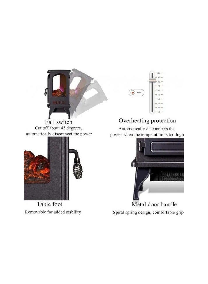 جي في سي برو Decorative Cupboard Heater LED Electric Heater with Remote Control - WHITE - GVCHT-215 2000 W GVCHT-215 WHITE  - Image 3