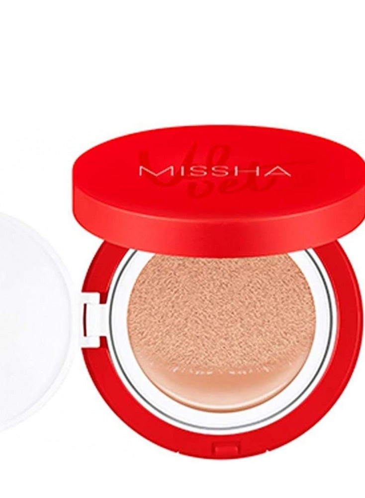 ميشا Velvet Finish Cushion SPF50+/PA+++ (No.21) No. 21: Neutral Light Beige  - Image 3