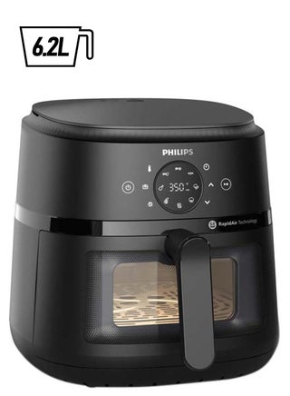 قلاية هوائية AirFryer XL - نافذة شفافة، 13 طريقة للطهو، 9 برامج للطهي معدة مسبقاً، شاشة لمس، تقنية Rapid Air، 6.2 L 1700 W NA230/00 - pnsku/N70131429V/45/_/1739808184/85448472-0ec3-4579-939c-e2e7c7487101